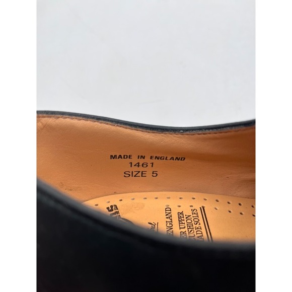 NWT Dr Martens Black‎ Ambassador Soft Leather Oxford #1461  Shoes Sz 5 no box main image 7